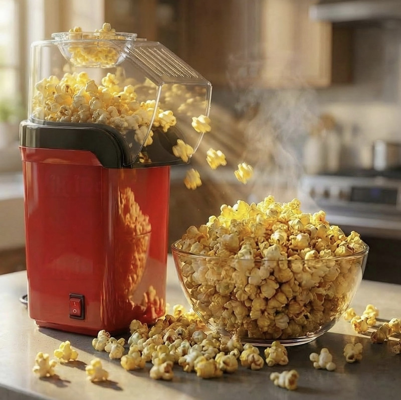 ebuy Hot Air Popcorn Maker PM-01 1200 ml Popcorn Maker(Red)