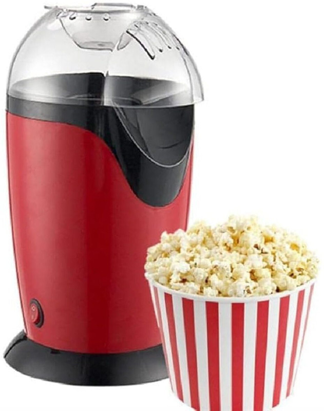 ANJANISUT Model Name Hot Air Popcorn Machine and Home Use Electric Big Popcorn Machine 500 ml Popcorn Maker(red and black,)