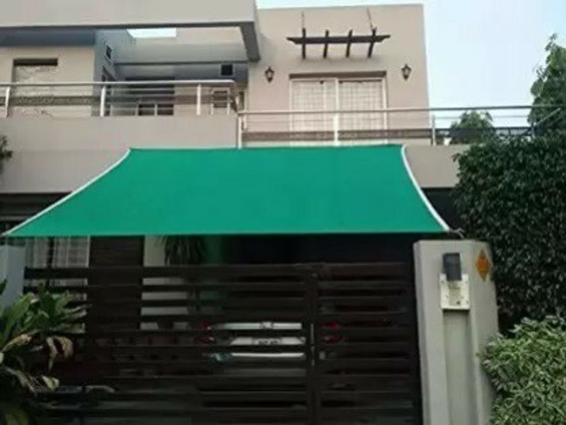 Yathart Polyethylene Knitted Sun Rays Protection Green Net for Balcony 10x8 ft Portable Green House(Green)