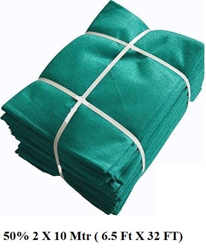 Harp Shade & Garden net Green House UV Stabilized 50% Shade (2*10 Meter) Portable Green House Portable Green House(Green)