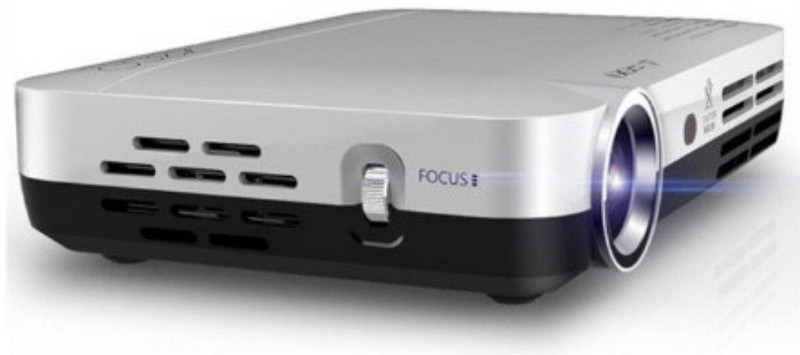PLAY lumens LED Projector Full HD Data Show TV Video Games Home Cinema Theater Video Projector HD Full HD 3840 x 2160P with high 20000 : 1 Contrast 6000 lm DLP Corded Mobiles Portable Projector(White)