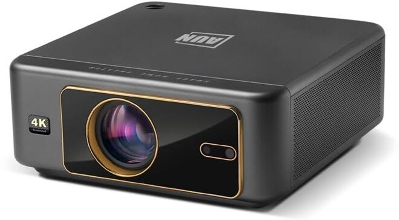 Touchview Fusion Beam 7 projector 4k android HD 11 WiFi 6/BT 5.0 Freestyle Auto Keystone 5000 lm LED Corded Mobiles Portable Projector(Black)