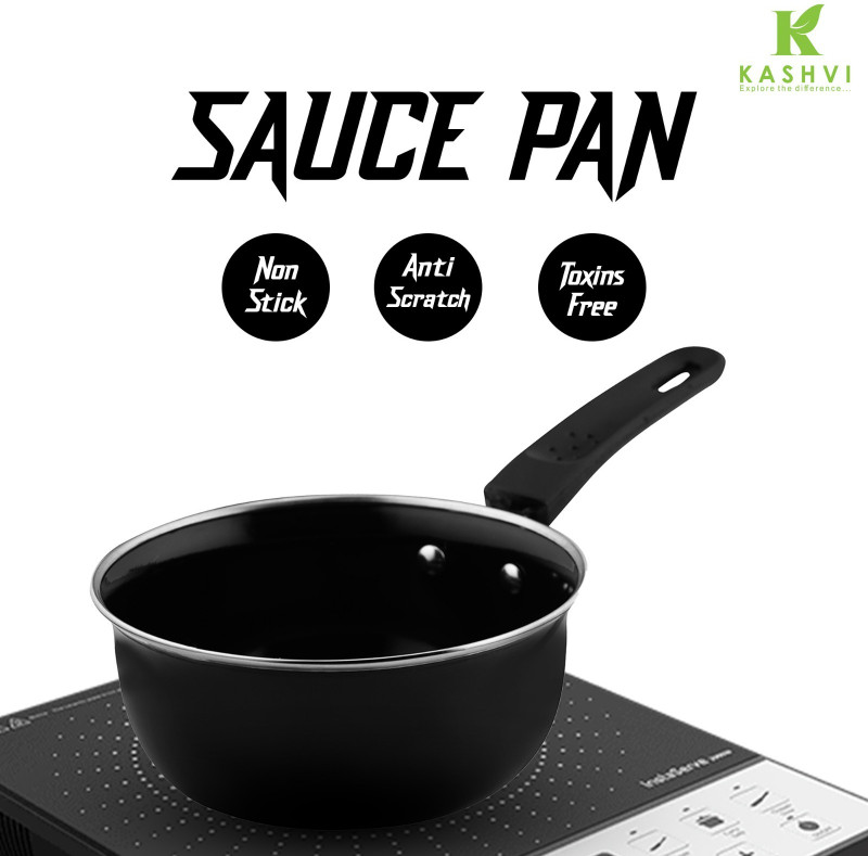 Pigeon Elite Sauce Pan 18 cm diameter 2 L capacity(Triply, Non-stick, Induction Bottom)