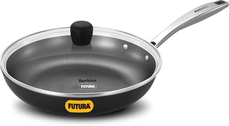 Hawkins Futura Ironman Slim Cast Iron Frying Pan (IMF26G) Fry Pan 26 cm diameter with Lid 1.5 L capacity(Cast Iron, Induction Bottom)