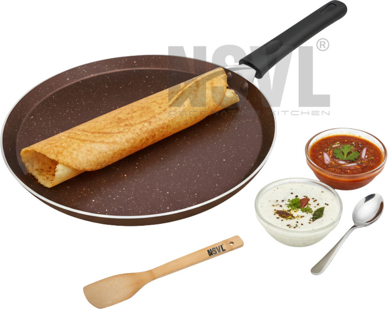 NSVL Non-Stick Dosa Tawa with Handle| Granite Finish | Pfoa Free Tawa 26.5 cm diameter(Aluminium, Non-stick)
