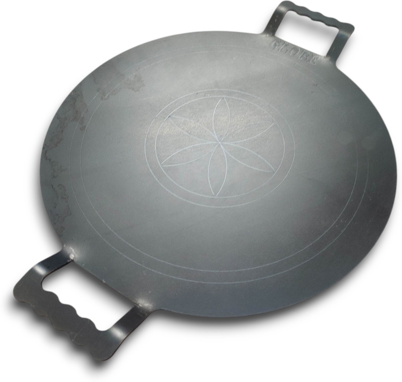 NAAYAGI - 4 MM THICK, FULL FLAT - IRON TAWA FOR DOSA, ROTI , BIG -12 INCH DIAMTER Tawa 30 cm diameter(Iron, Induction Bottom)