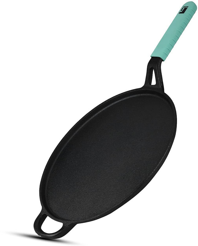 BERGNER Eco Cast Iron Flat Multi Tawa 30 cm diameter(Cast Iron, Induction Bottom)