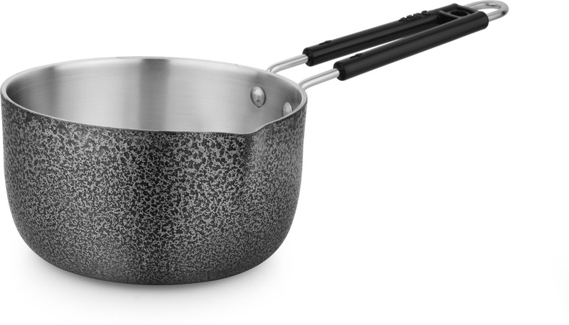 SPC Wrought Aluminium Antique Sauce Pan Sauce Pan, Tea Pan, Milk Pan Heavy Guage Sauce Pan 18 cm diameter 2.25 L capacity(Aluminium)