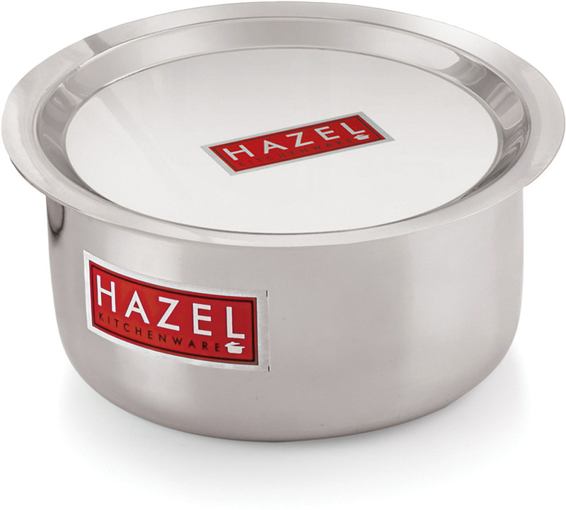 HAZEL Aluminium Tope with Lid Kitchen Utensils for Cooking Combo of Tope with Lid Tope/Bhagona/Patila Set with Lid 3.5 L capacity 20.6 cm diameter(Aluminium)