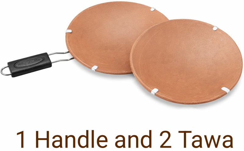 COMTOSS Mitti tawa | Eco-friendly Tawa | Terracotta clay Tawa Tawa 22 cm diameter(Earthenware)