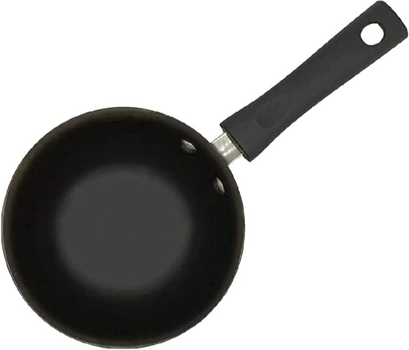 Nakshathra Iron Tadka Pan/Fry Pan/thalipu karandi Tadka Pan 16 cm diameter 0.4 L capacity(Iron, Non-stick)