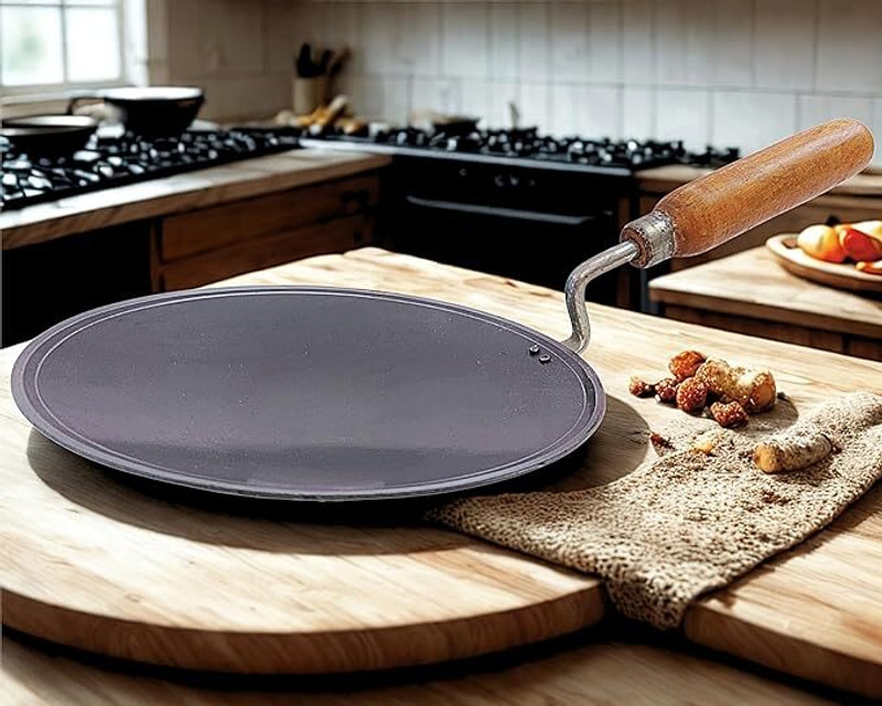 RJ kitchenware Store Tawa 24 cm diameter(Iron)