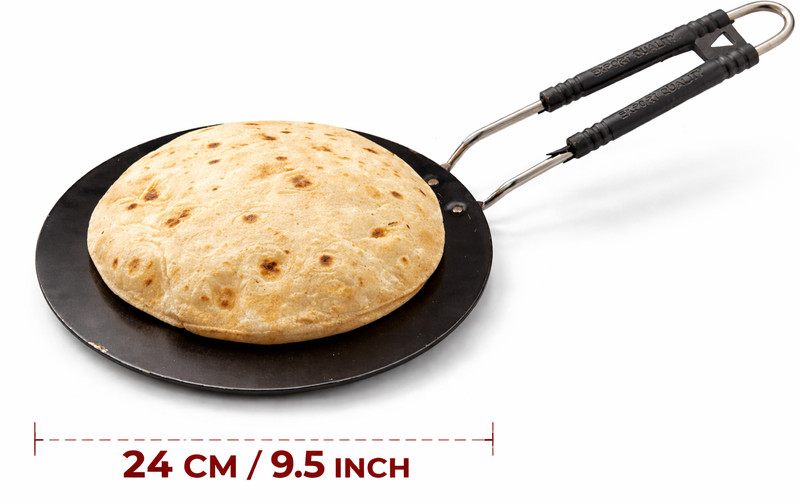bhavesh bhtawa02 Tawa 24.5 cm diameter(Iron, Induction Bottom)