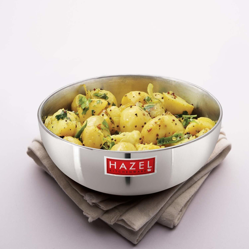 HAZEL Aluminium Tasla 4 mm Frying Tasra Kadhai, 28.6 cm, 6000 ML Tasla 6 L capacity 28.6 cm diameter(Aluminium)