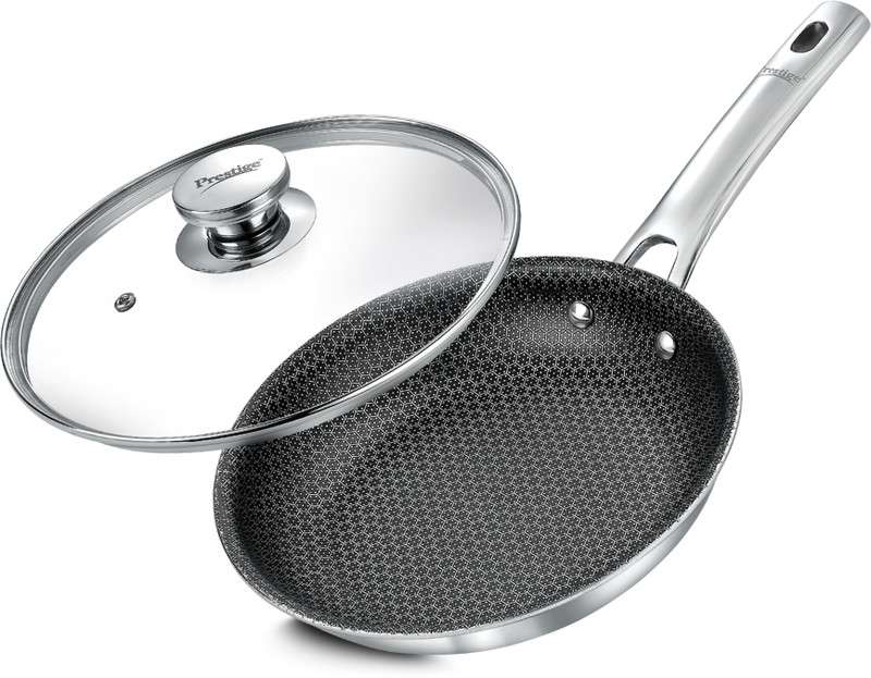 Prestige Tri-Ply Hexamagic Fry Pan 24 cm diameter with Lid 1.7 L capacity(Triply, Non-stick, Induction Bottom)