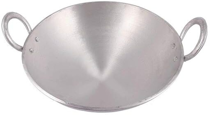 Qality Pure Aluminium 1.5 Litre Kadhai / Ideal for 3-4 Person(Unbreakable Handle) Kadhai 25.4 cm diameter 1.5 L capacity(Aluminium)