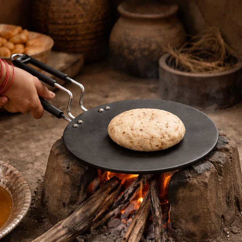 Hawkins (NT26) Tawa 26 cm diameter(Hard Anodised, Non-stick)