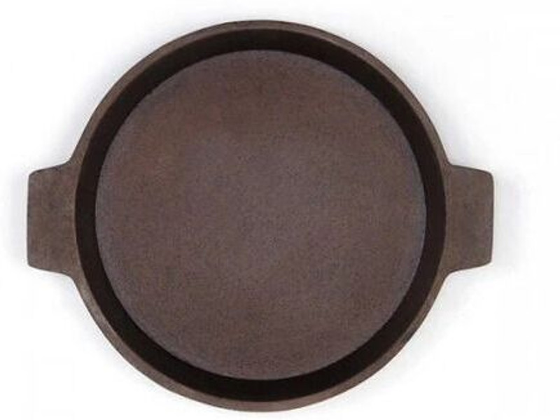Rock Tawa Rock Tawa Cast Iron Shallow Fry | Fish | Omelet Pan 8 Inch | Pre-Seasoned | Tawa 22 cm diameter(Cast Iron, Induction Bottom)