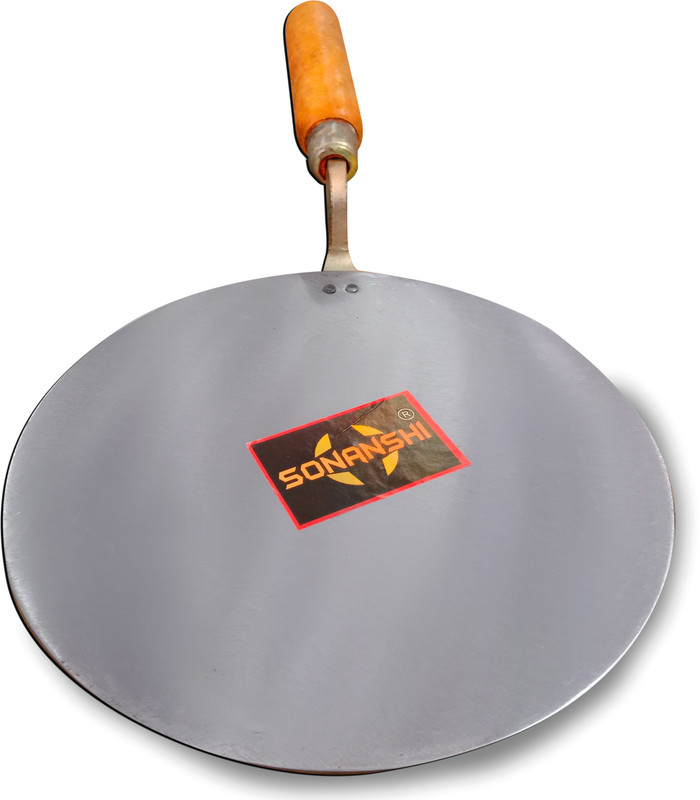 Sonanshi Pure Iron Dosa Tawa with Wood Handle Specially Designed for South Indian Dishes Tawa 26.01 cm diameter(Iron)