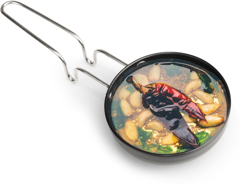 AGARO Elite Hard Anodised Tadka Pan 11 cm diameter 1 L capacity(Aluminium, Non-stick)
