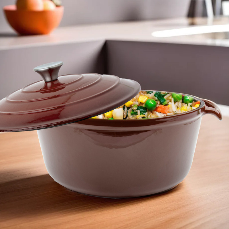 UMAI Cast Iron Dutch Oven | Handi 4 L with Lid(Cast Iron)