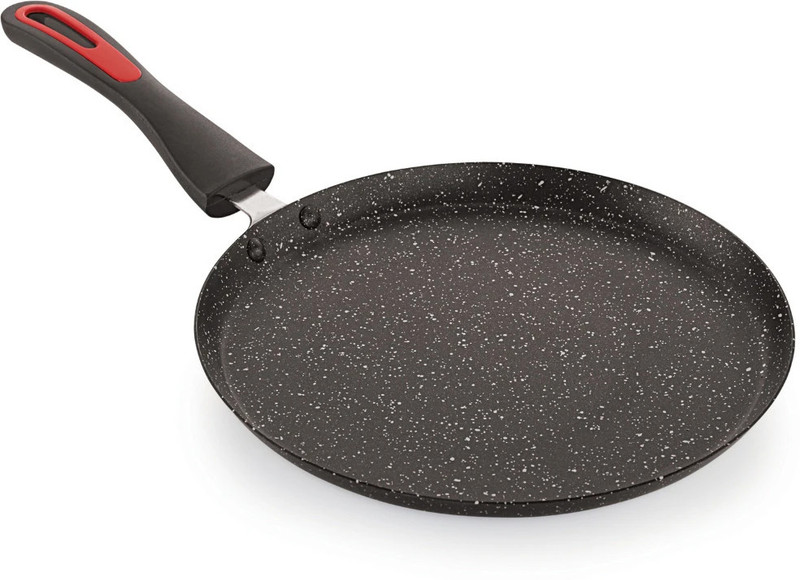 iVBOX iron-Max Carbon Steel Non Stick Concave Chapati Tawa 26 cm diameter(Iron, Non-stick, Induction Bottom)