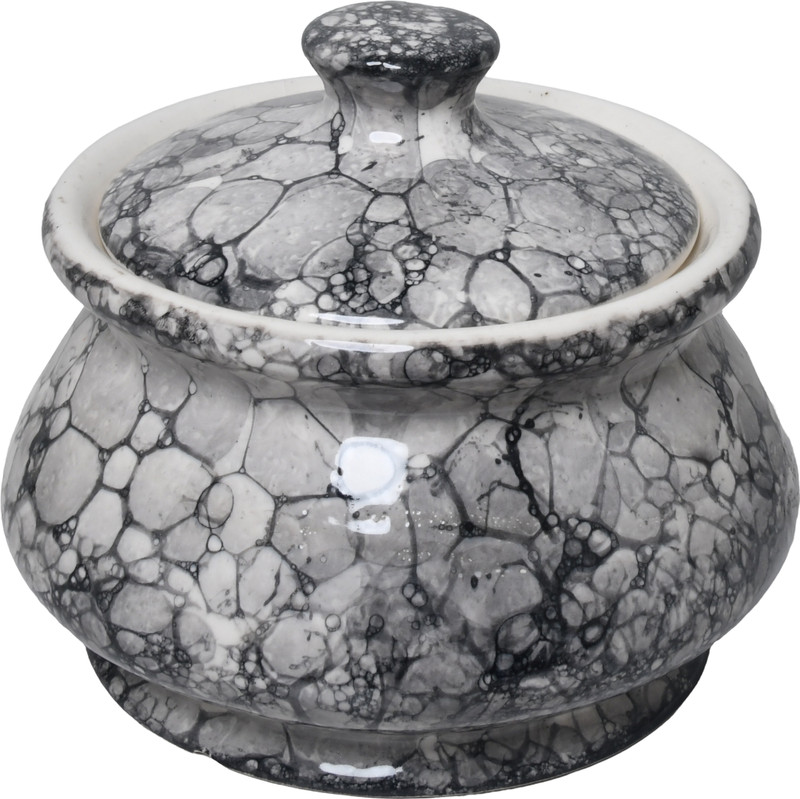 Raj Royal Ceramic Handi with lid/Serving Pot For Biryani/Ceramic Pot & Dahi Handi Handi 1.75 L with Lid(Ceramic)