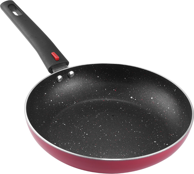 VINOD Popular Aluminium Non Stick Frypan with Detachable, Removeable Handles Fry Pan 24 cm diameter 1.7 L capacity(Aluminium, Non-stick, Induction Bottom)