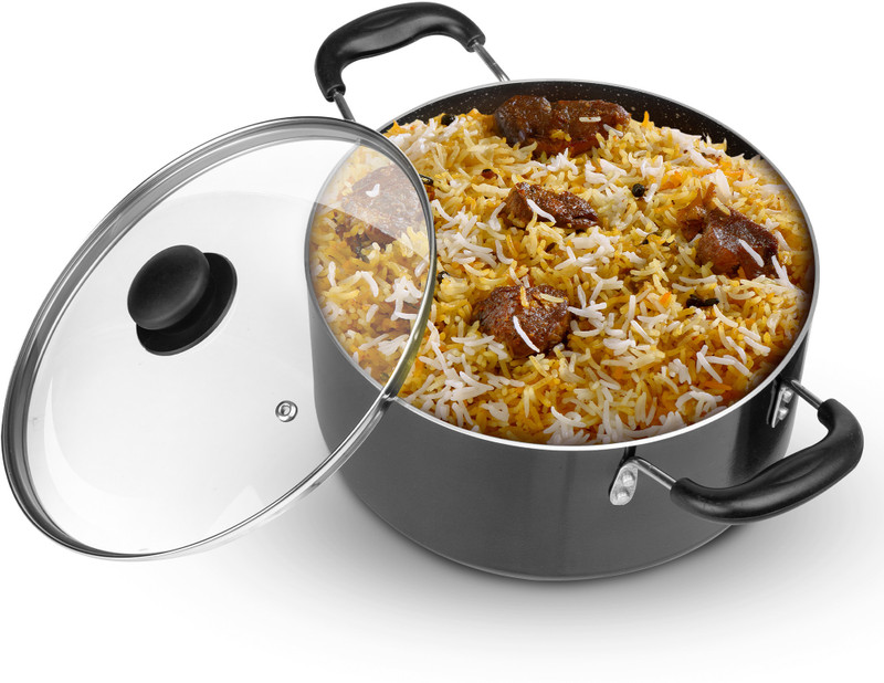 Pigeon Biryani Premium with Lid Pot 0 cm diameter 8.5 L capacity with Lid(Aluminium, Non-stick)
