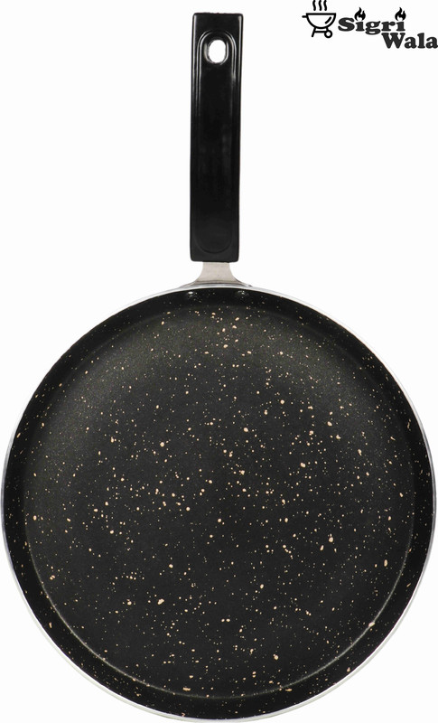 Sigri-wala Classis Spatter Coated Flat 28 cm Tawa Tawa 28 cm diameter(Aluminium, Non-stick)