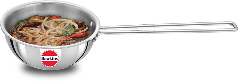 Hawkins 2.5 Cup(STP25) Tadka Pan 14.6 cm diameter 0.6 L capacity(Triply, Induction Bottom)