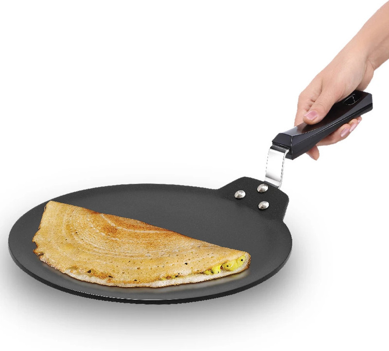 Hawkins Non Stick Dosa Tava (NDT28) Tawa 28 cm diameter(Hard Anodised, Non-stick)