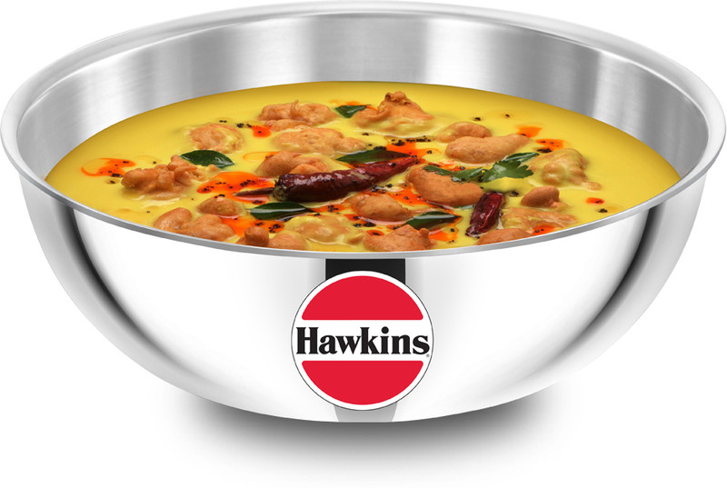 Hawkins Kadhai (SSTA40) Tasla 4 L capacity 26 cm diameter(Triply, Induction Bottom)