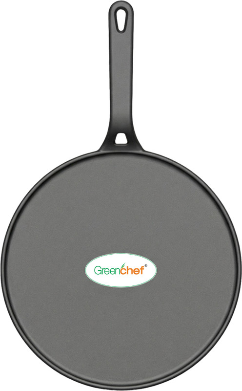 Greenchef pre seasoned Tawa for Dosa/Roti/Chapathi 280mm - Zesto Tawa 28 cm diameter(Cast Iron)