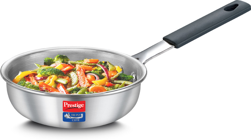 Prestige Tri-Ply Cute with Even Heat Distribution Fry Pan 12 cm diameter 0.4 L capacity(Triply)