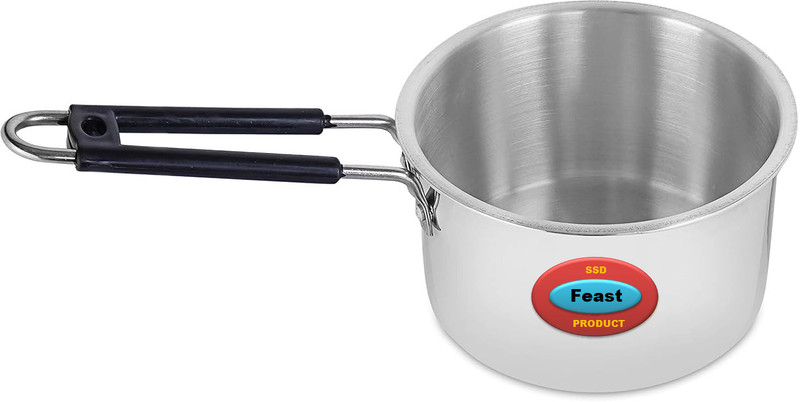 Feast Aluminium Sauce Pan/Milk & Tea pan 1500 ml With Stainless Steel Handle Sauce Pan 19 cm diameter 1.5 L capacity(Aluminium, Induction Bottom)