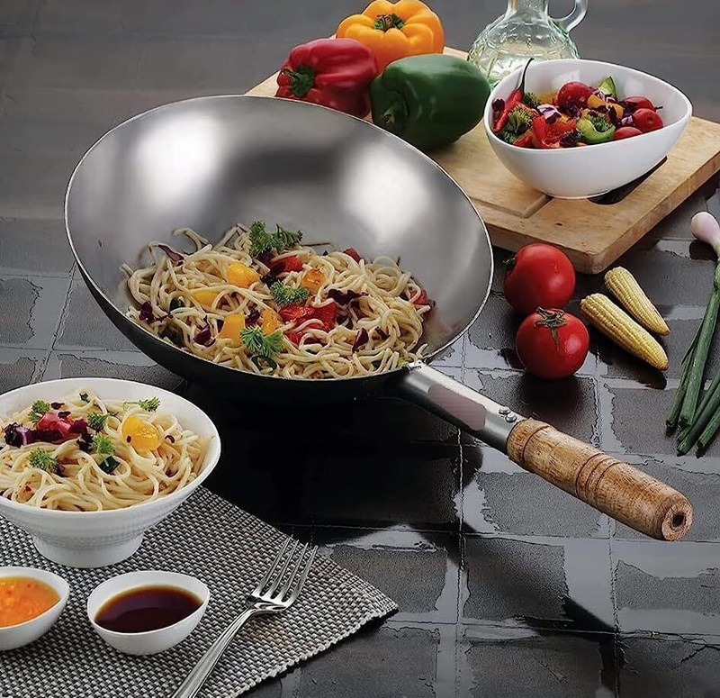 Hospitality WOK Wok 5 L capacity 15 cm diameter(Stainless Steel)