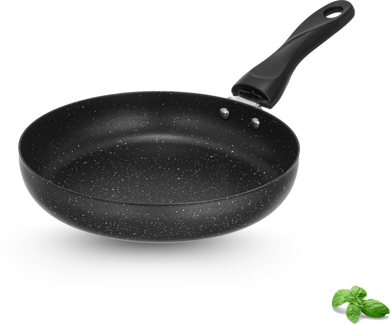 Jensons ProWellness IronNon-Stick Fry Pan 2 Ltr with Sturdy Riveted & Bakelite Handle Fry Pan 25 cm diameter 2 L capacity(Iron, Non-stick, Induction Bottom)