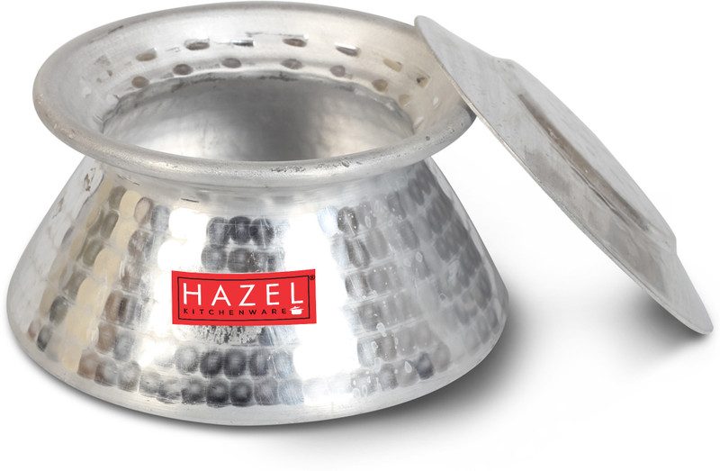 HAZEL Aluminium Hammered Finish Handi , 2.45 Ltr, Silver Handi 2.45 L with Lid(Aluminium)