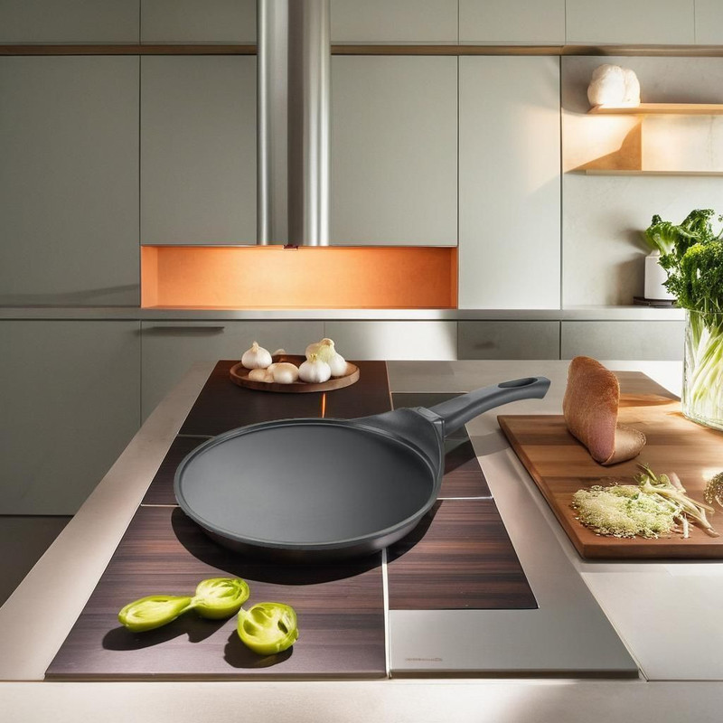 Prestige Omega Die Cast Plus Tawa 27 cm diameter(Aluminium, Non-stick, Induction Bottom)