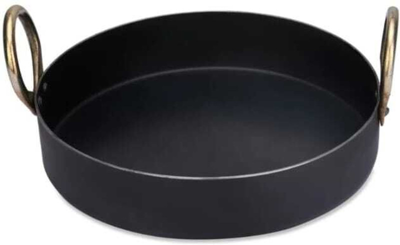 shri shyam IRON JALEBI TAI Kadhai 26 cm diameter 0.25 L capacity(Iron, Induction Bottom)