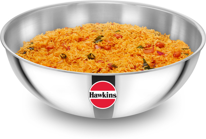 Hawkins Kadhai (SSTA25) Tasla 2.5 L capacity 22 cm diameter(Triply, Induction Bottom)