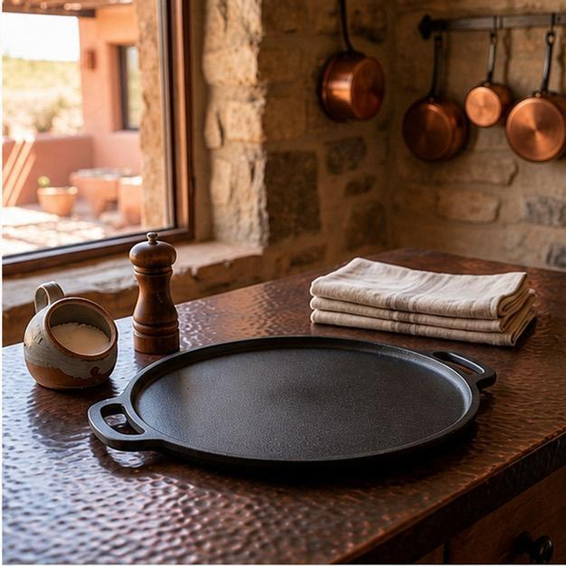 KHODAL ENTERPRISE Premium Triply Stainless Steel Deep Fry Pan Kadhai Tawa 30 cm diameter(Cast Iron, Induction Bottom)