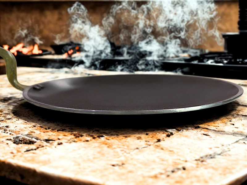 MAXSUN Iron Tawa for Roti MXD#1 Tawa 2.4 cm diameter(Iron)
