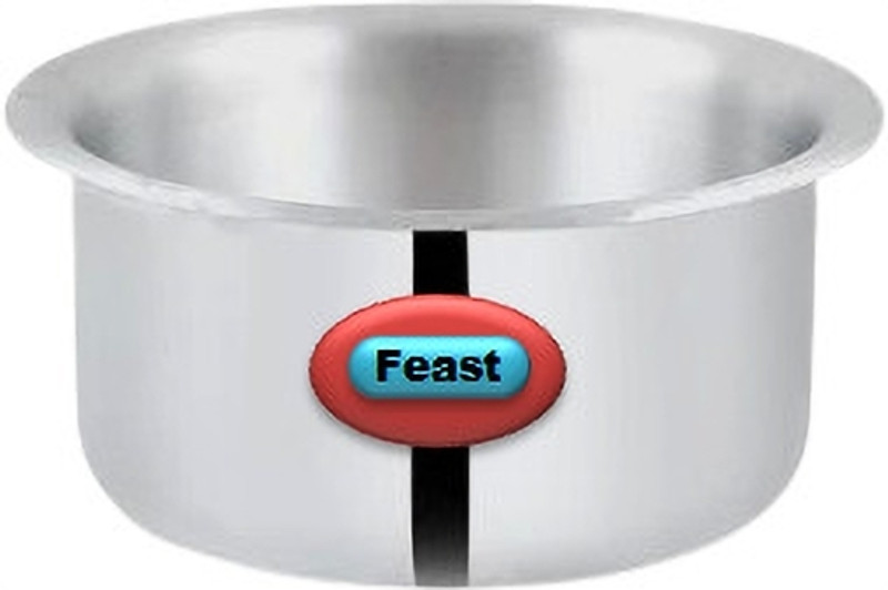 Feast Aluminium Patila/Bhagona/Tapeli/ Without Lid Tope/Bhagona/Patila 3 L capacity 23 cm diameter(Aluminium, Induction Bottom)