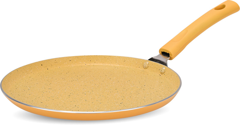 NAVRANG YELLOW ALUMINIUM GRANITE NONSTICK DOSA TAWA 260 MM Tawa 26 cm diameter(Aluminium, Non-stick)