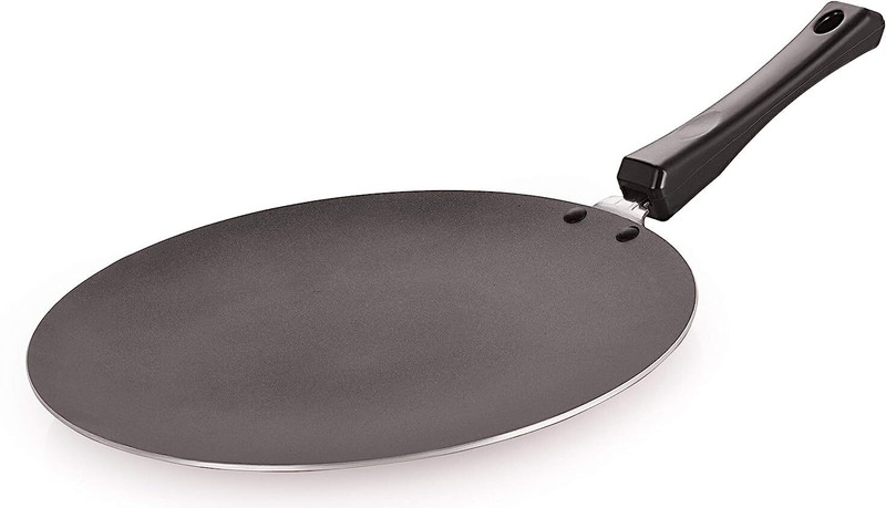 NIRLON Non Stick Aluminium Gas Stove Compatible Base Chapati Tawa 28.5cm Tawa 28.5 cm diameter(Aluminium, Non-stick)