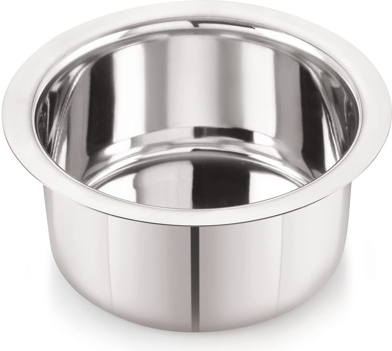 BLkitchenmart Tope/Cookware Milk Pan 24 cm diameter 4 L capacity(Stainless Steel)