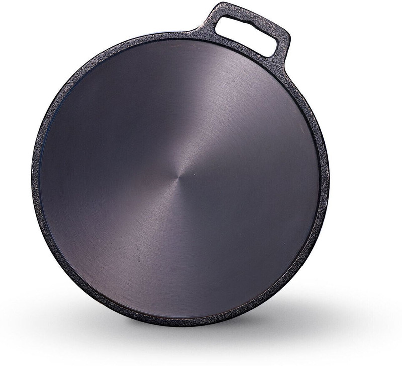 Kichera Pre Seasoned Cast Iron Dosa Tawa | induction bottom Chapathi & Roti pan 11inch Tawa 28 cm diameter(Cast Iron, Non-stick, Induction Bottom)