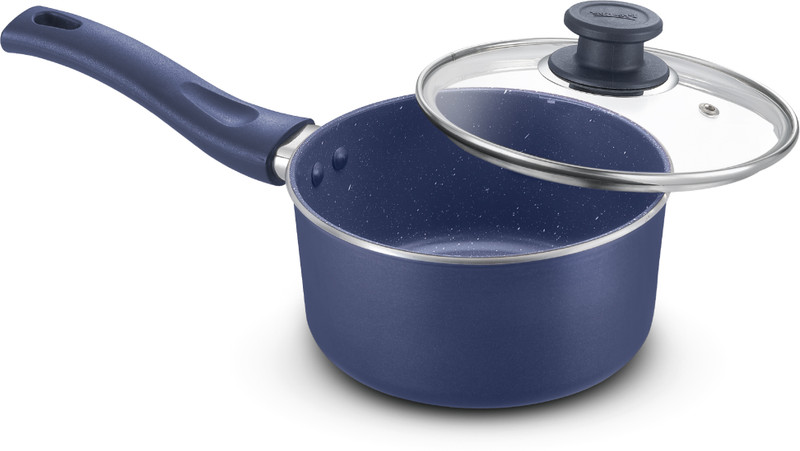 Prestige Plus Sauce Pan 20 cm diameter with Lid 3.3 L capacity(Hard Anodised, Non-stick, Induction Bottom)